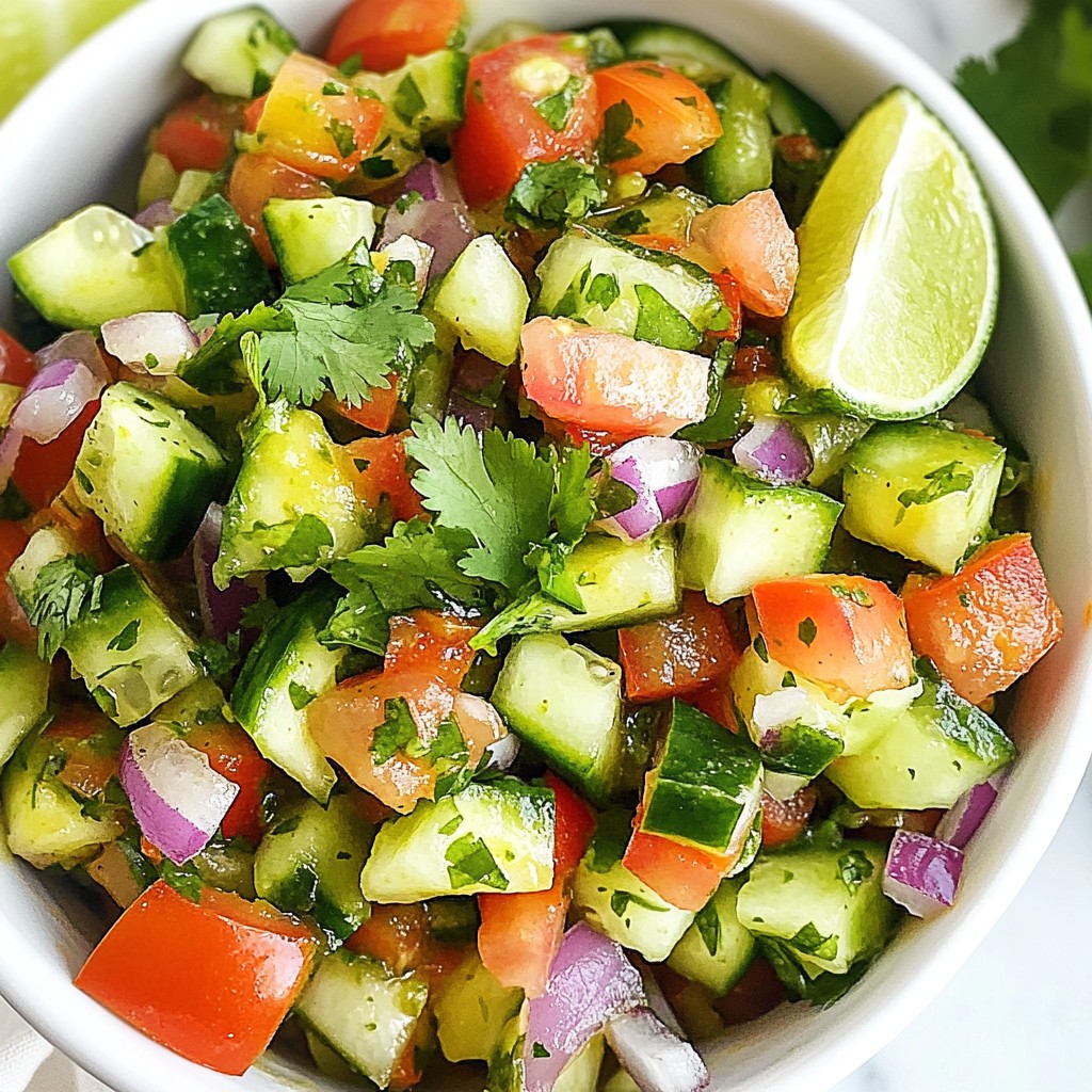 Refreshing Mexican Cucumber Salsa with Lime Delight