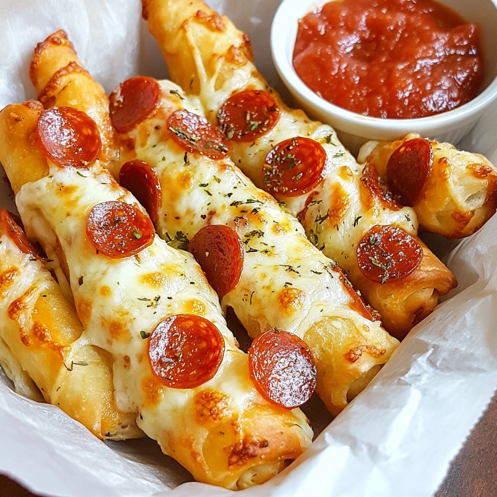 Pepperoni Pizza Roll Breadsticks Family Friendly Recipe