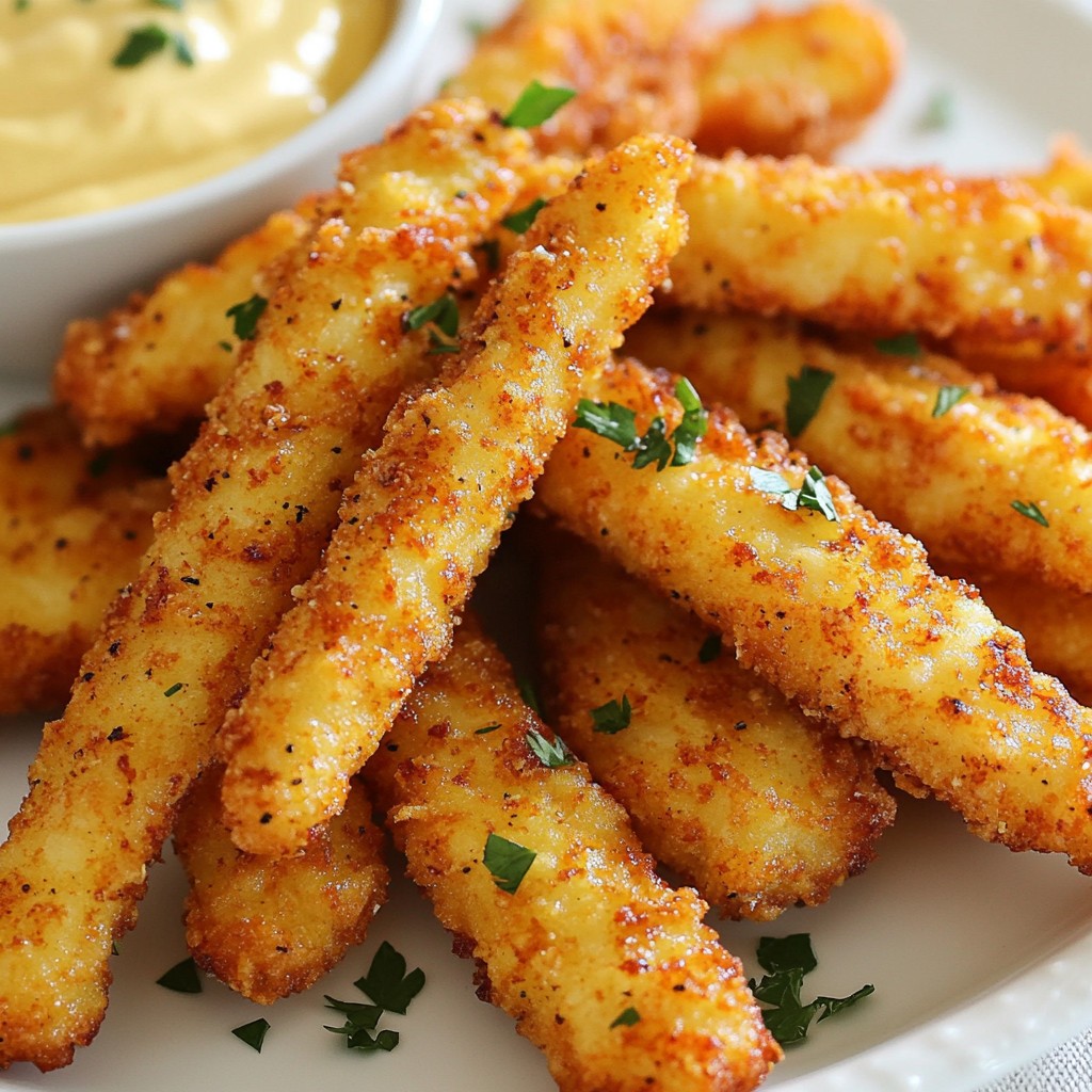 Fiery Crispy Chicken Fries Irresistible Flavor Burst