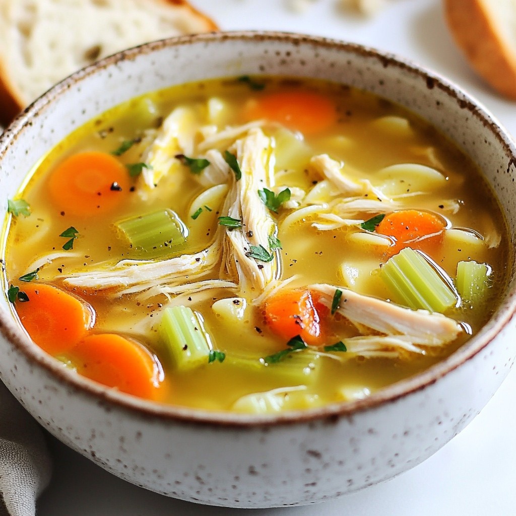 Grandma’s Sunday Chicken Noodle Soup Comfort Recipe