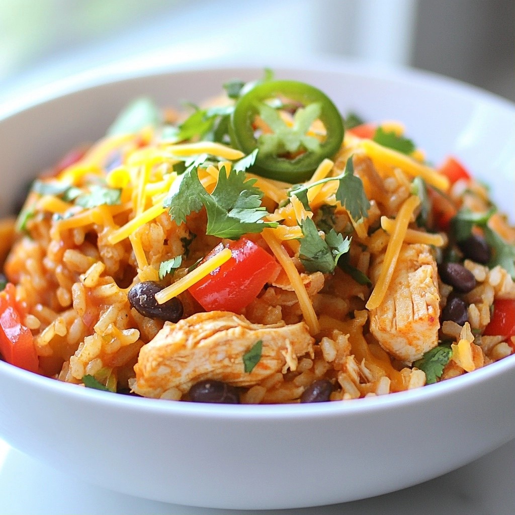 One-Pot Tex-Mex Chicken and Rice Skillet Delight