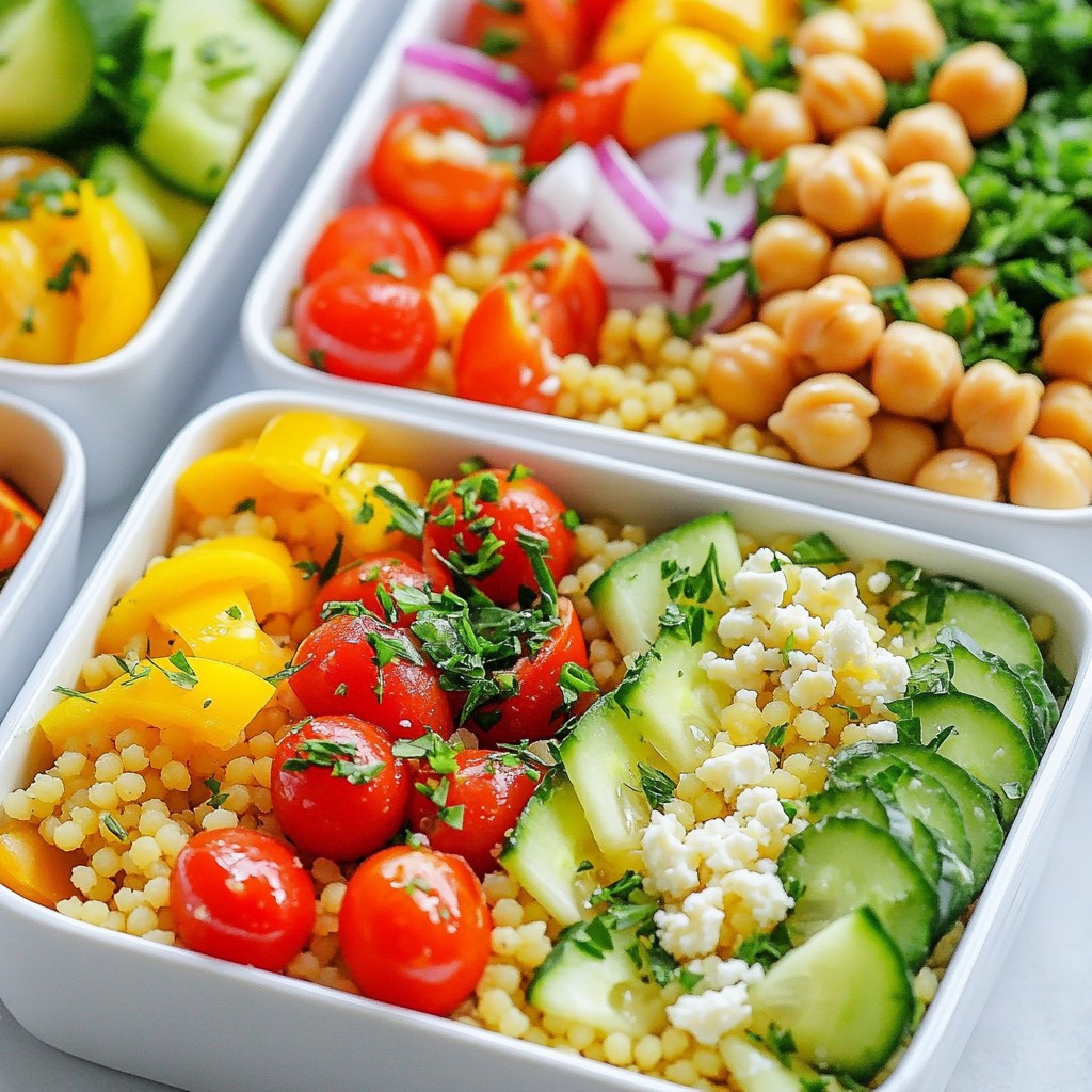 Lemony Couscous Meal Prep Bowls Fresh and Healthy Meal