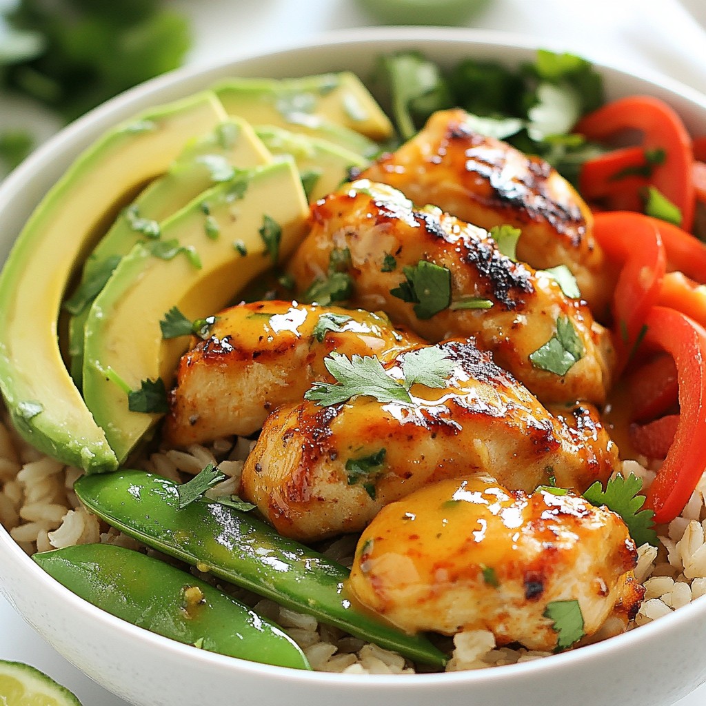Sweet Chili Chicken Bowls with Coconut Lime Sauce Delight