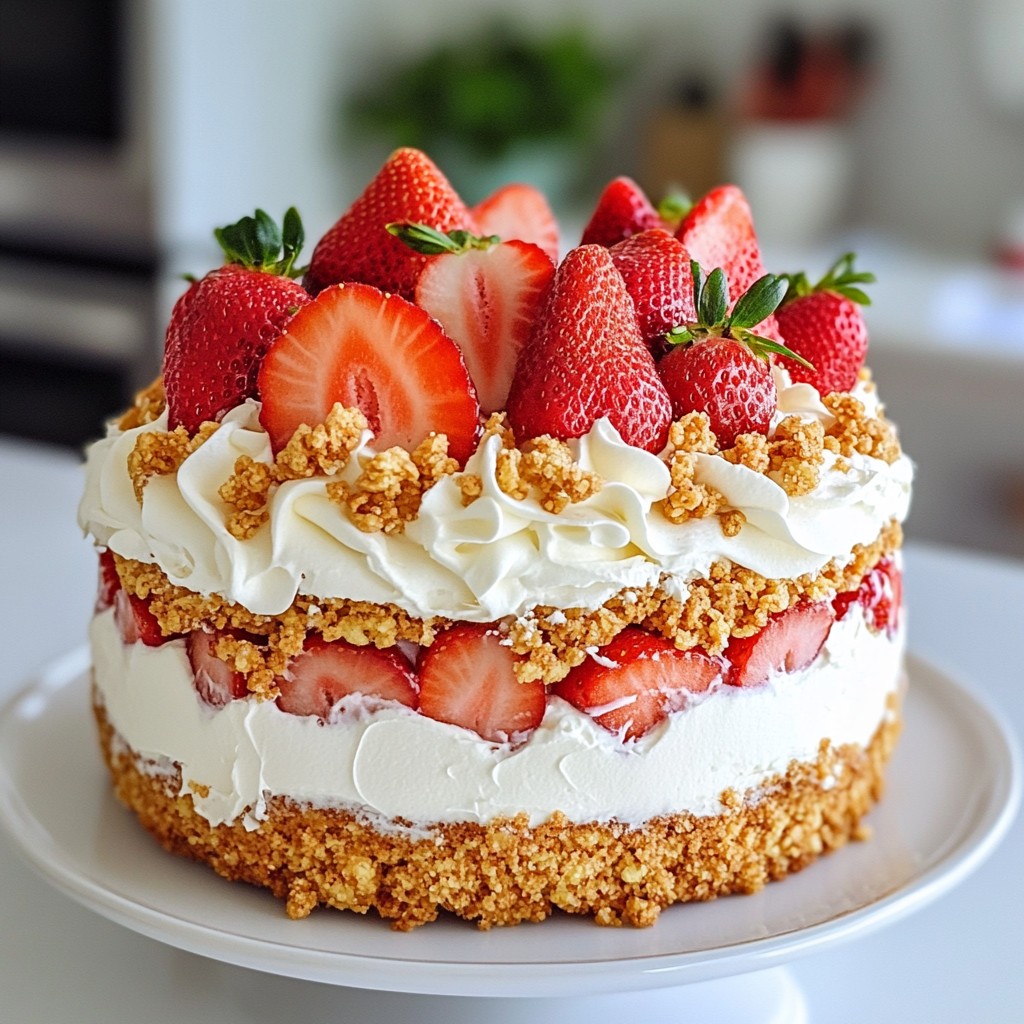 Strawberry Crunch Cake Delightful and Easy Recipe