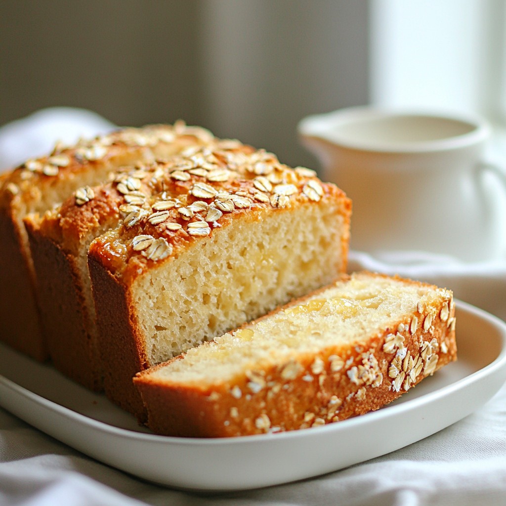 No Knead Honey Oat Bread Simple and Nourishing Recipe