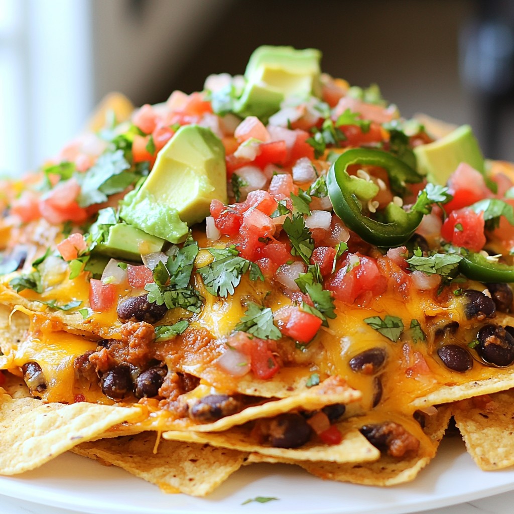 Spicy Mexican Bean and Cheese Nachos Delight