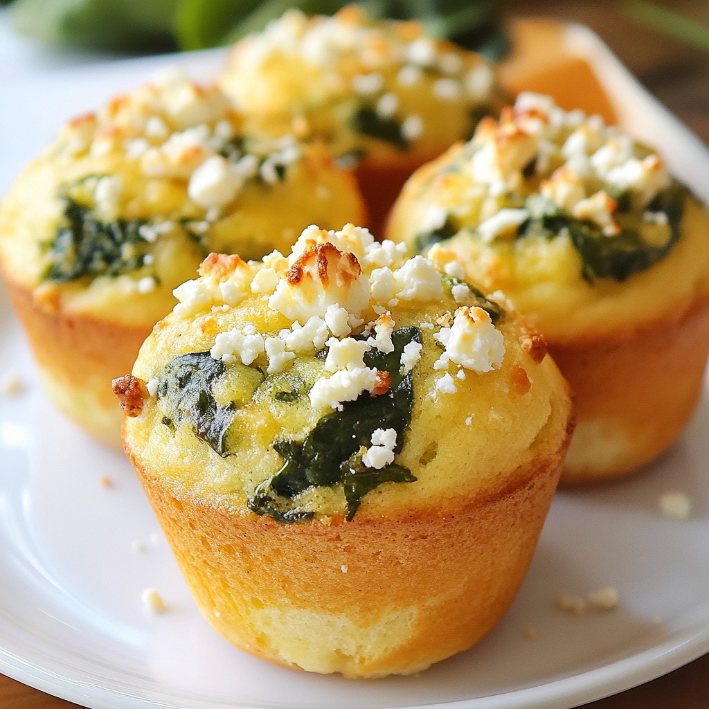 Savory Spinach & Feta Breakfast Muffins Delight