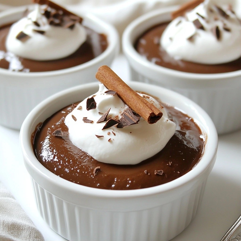Rich Mexican Chocolate Pudding with Cinnamon Delight