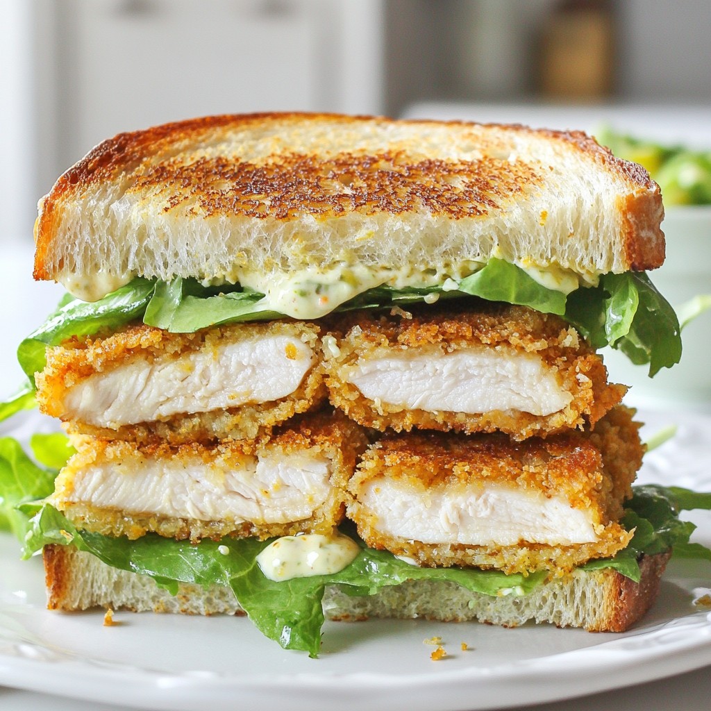 Crispy Chicken Caesar Sandwich Quick and Tasty Recipe