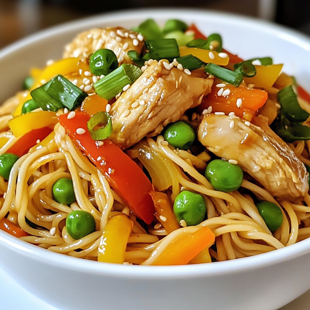 Easy Chicken Lo Mein Quick and Tasty Dinner Recipe