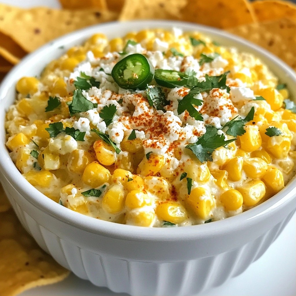 Creamy Mexican Street Corn Dip with Jalapeños Delight