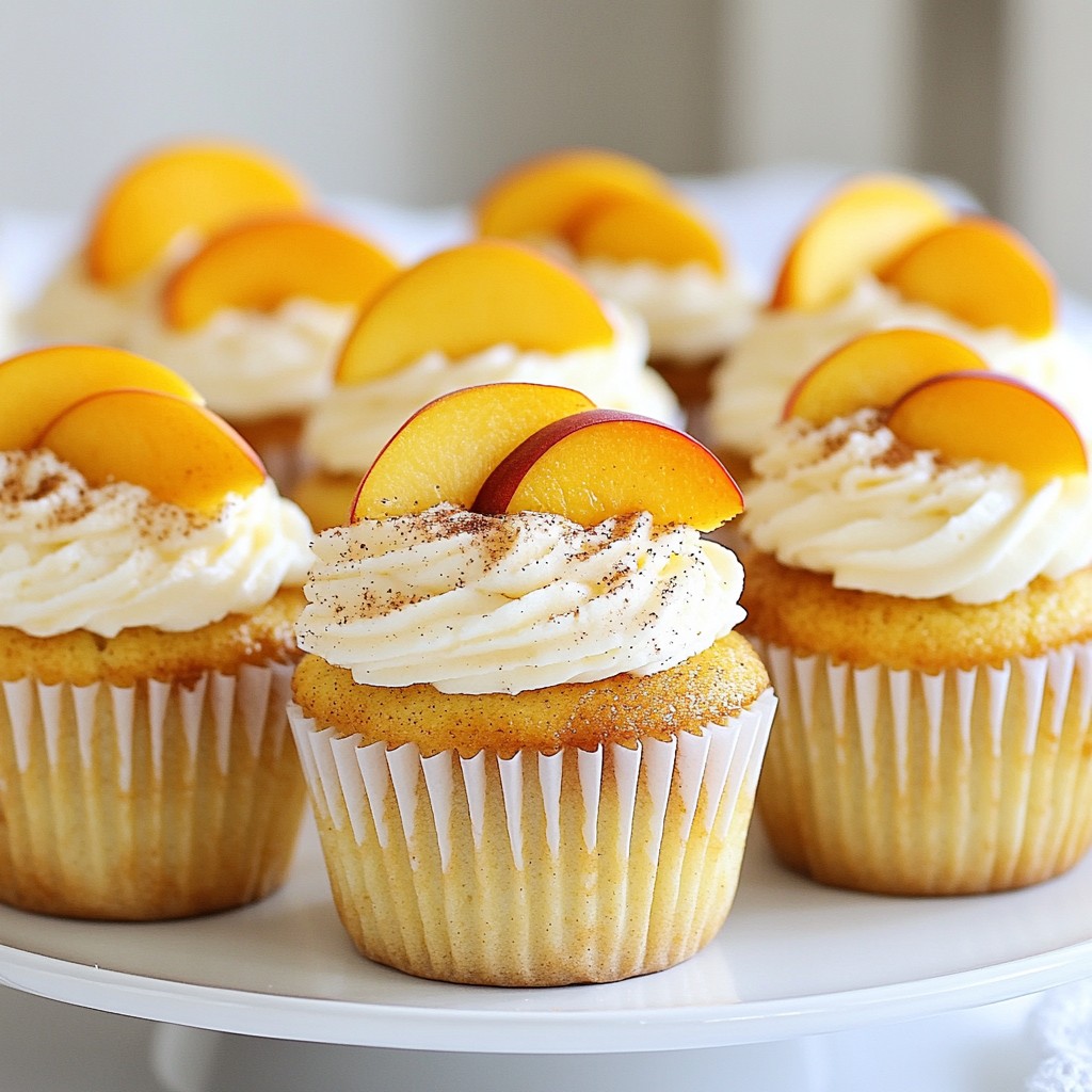 Peach Cream Cheese Cupcakes Delightful and Easy Recipe