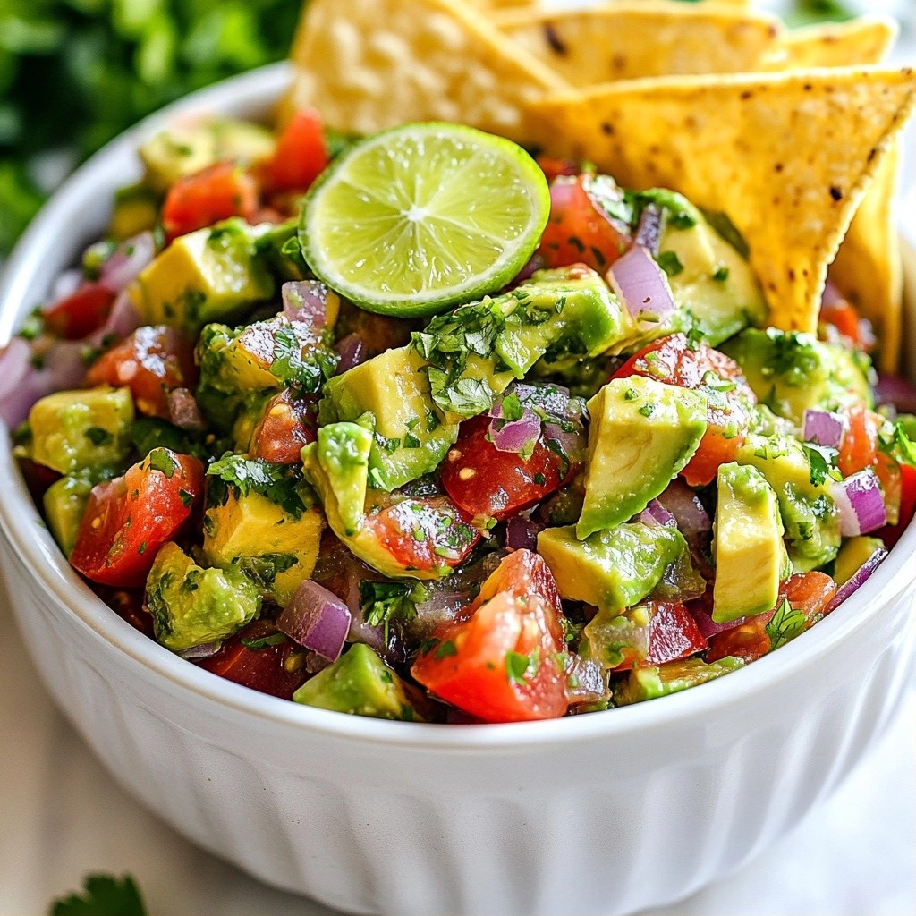 Zesty Mexican Lime and Avocado Salsa Fresh Flavor