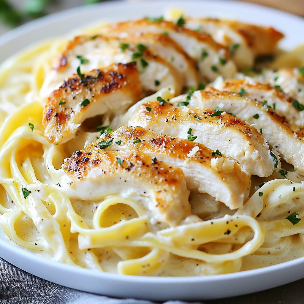 Easy Dinners for Two Chicken Alfredo Delight Recipe