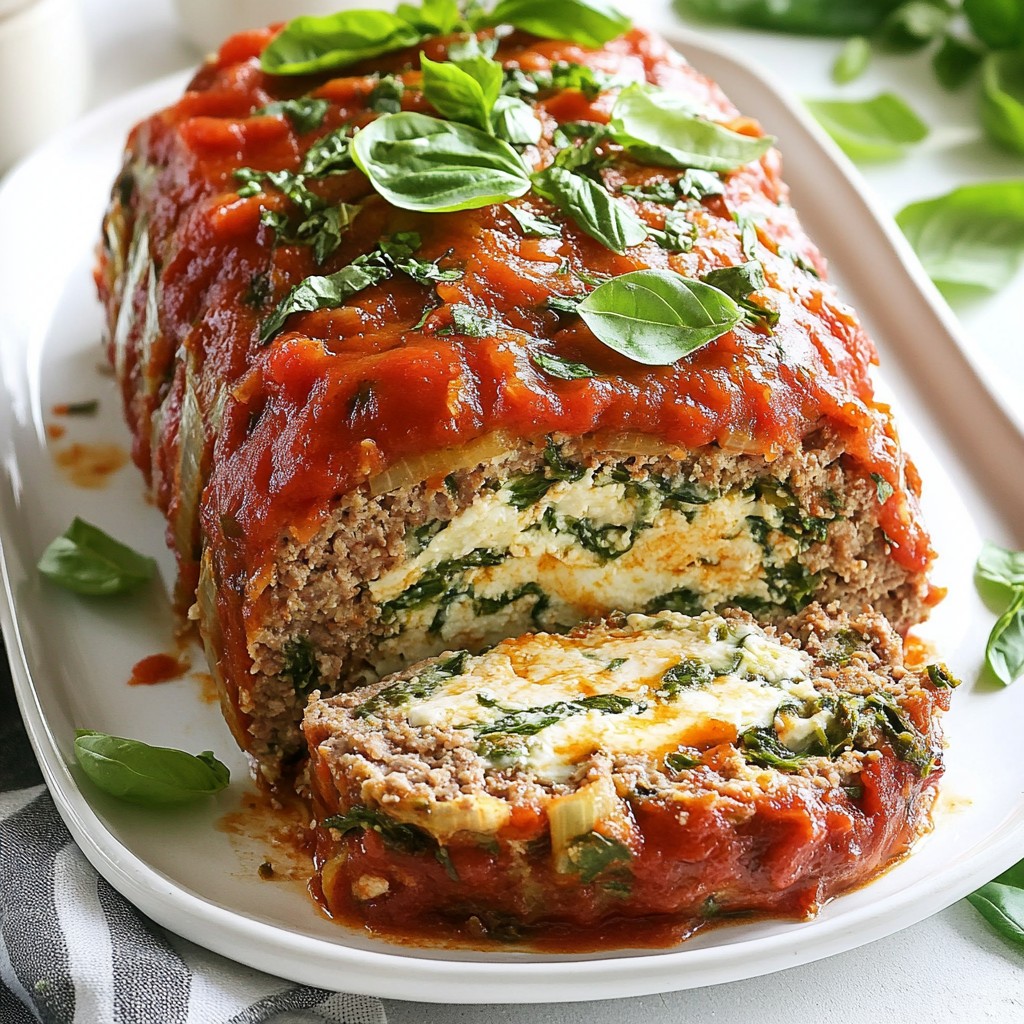 Italian Stuffed Meatloaf Flavorful Family Favorite Dish