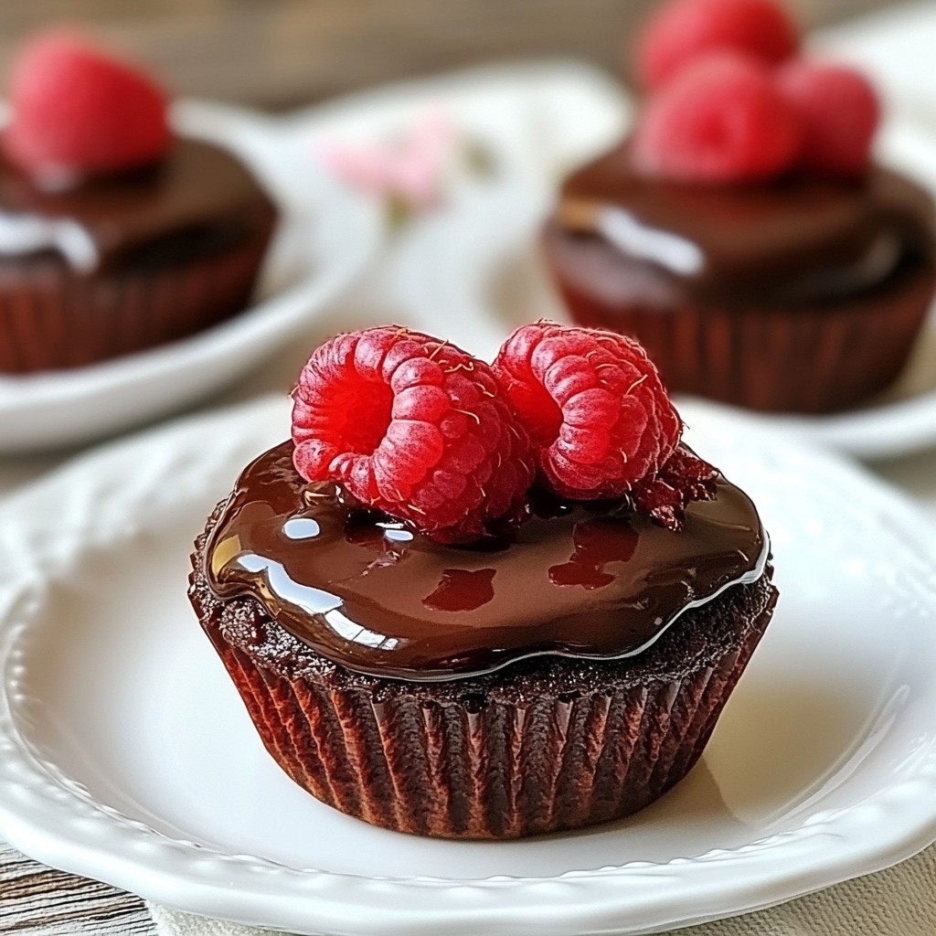 Raspberry Chocolate Lava Cupcakes Decadent Delight