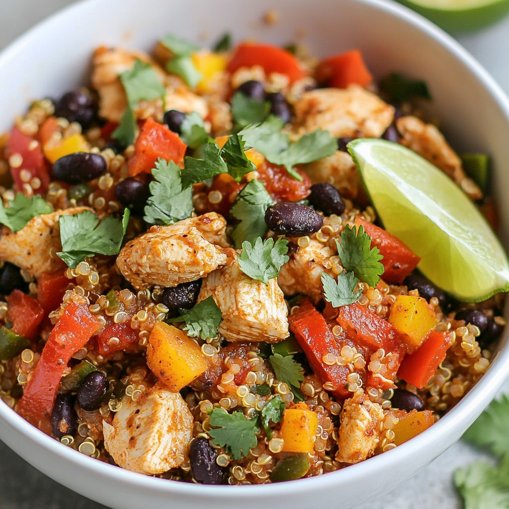 Savory Mexican Chicken and Quinoa Skillet Recipe