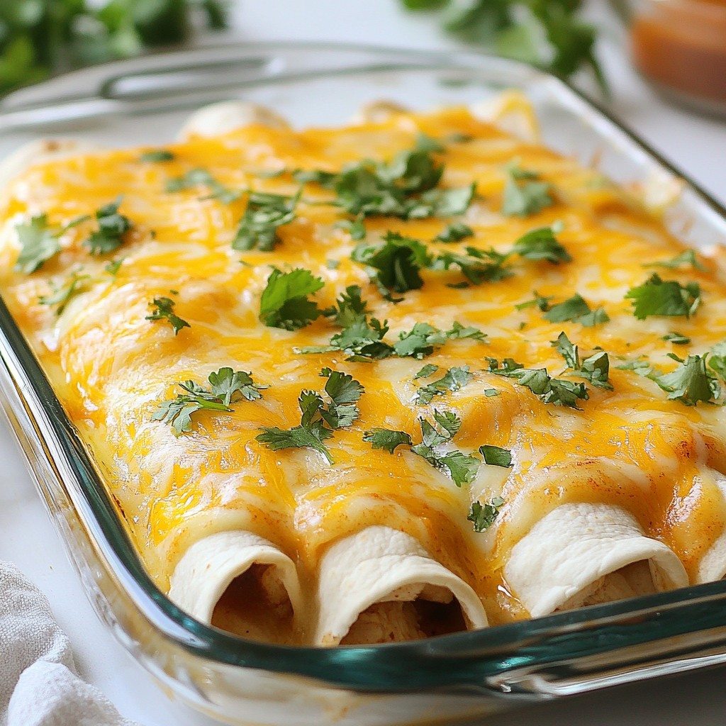 Cheesy Chicken Enchiladas with Mexican Spices Delight