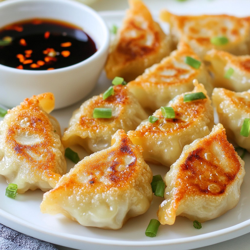 Crispy Pan-Fried Chicken Dumplings Tasty and Simple Recipe