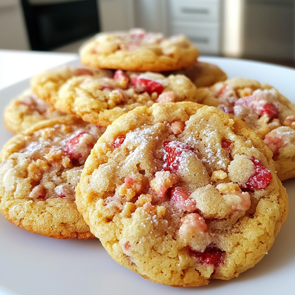 Strawberry Crunch Cookies Easy and Tasty Treat