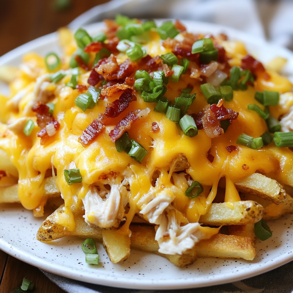 Loaded Chicken Ranch Fries Flavorful Comfort Dish
