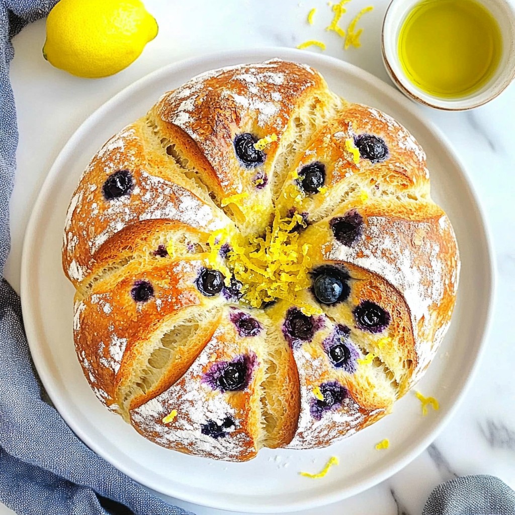Lemon Blueberry Sourdough Flavorful and Fresh Recipe