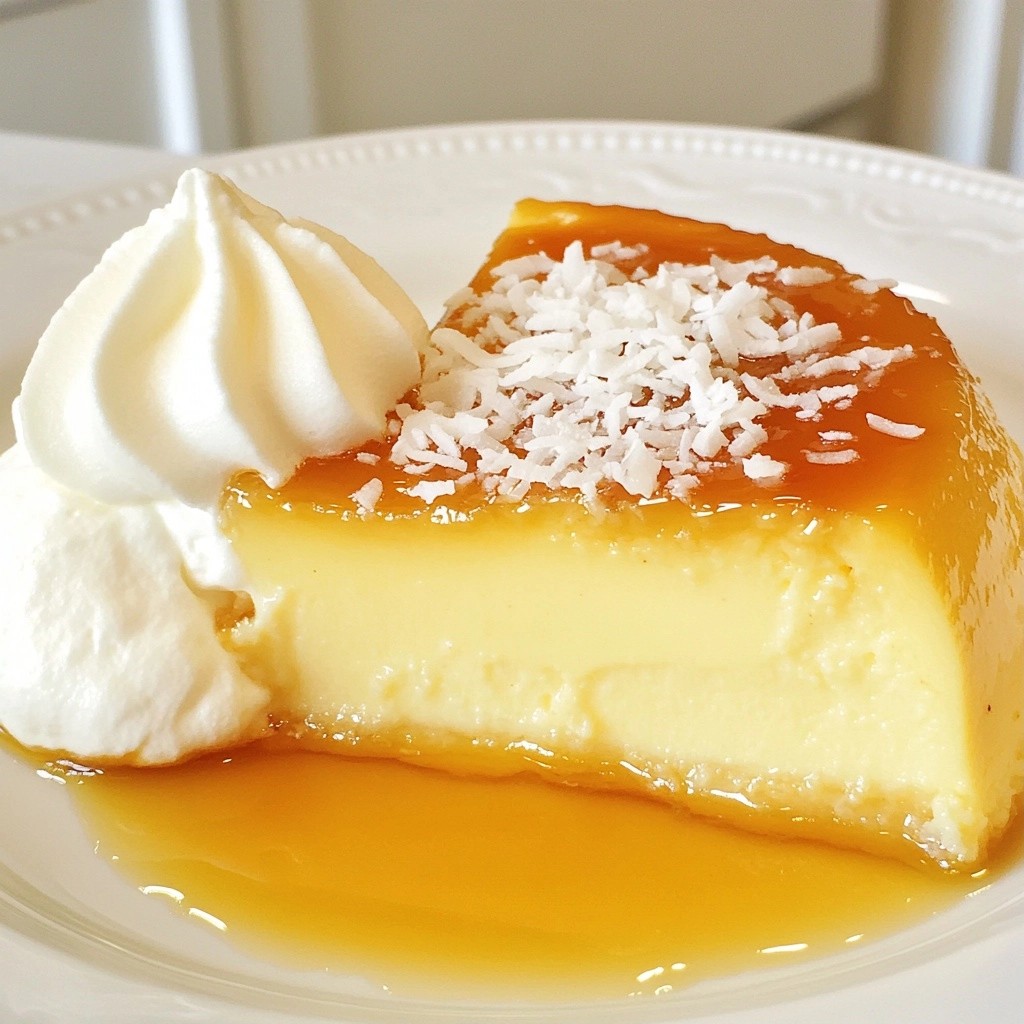 Silky Mexican Coconut Flan with Vanilla Delight