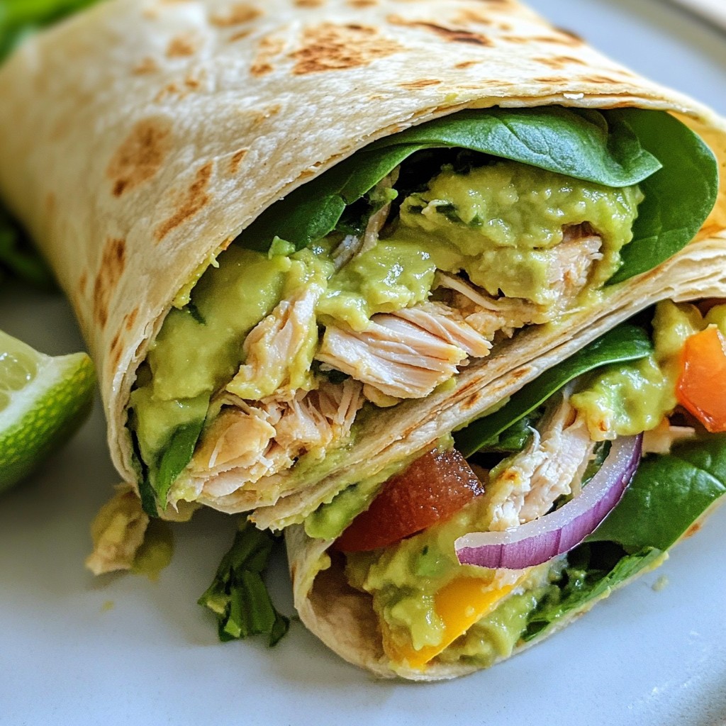 Chicken Avocado Wrap Quick and Healthy Delight