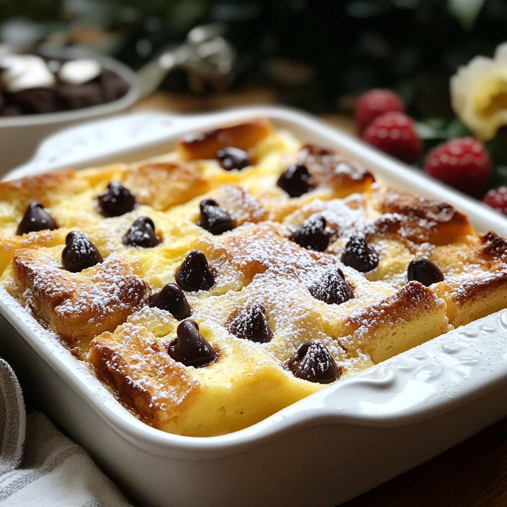 Chocolate Chip Vanilla Custard Brioche Delight