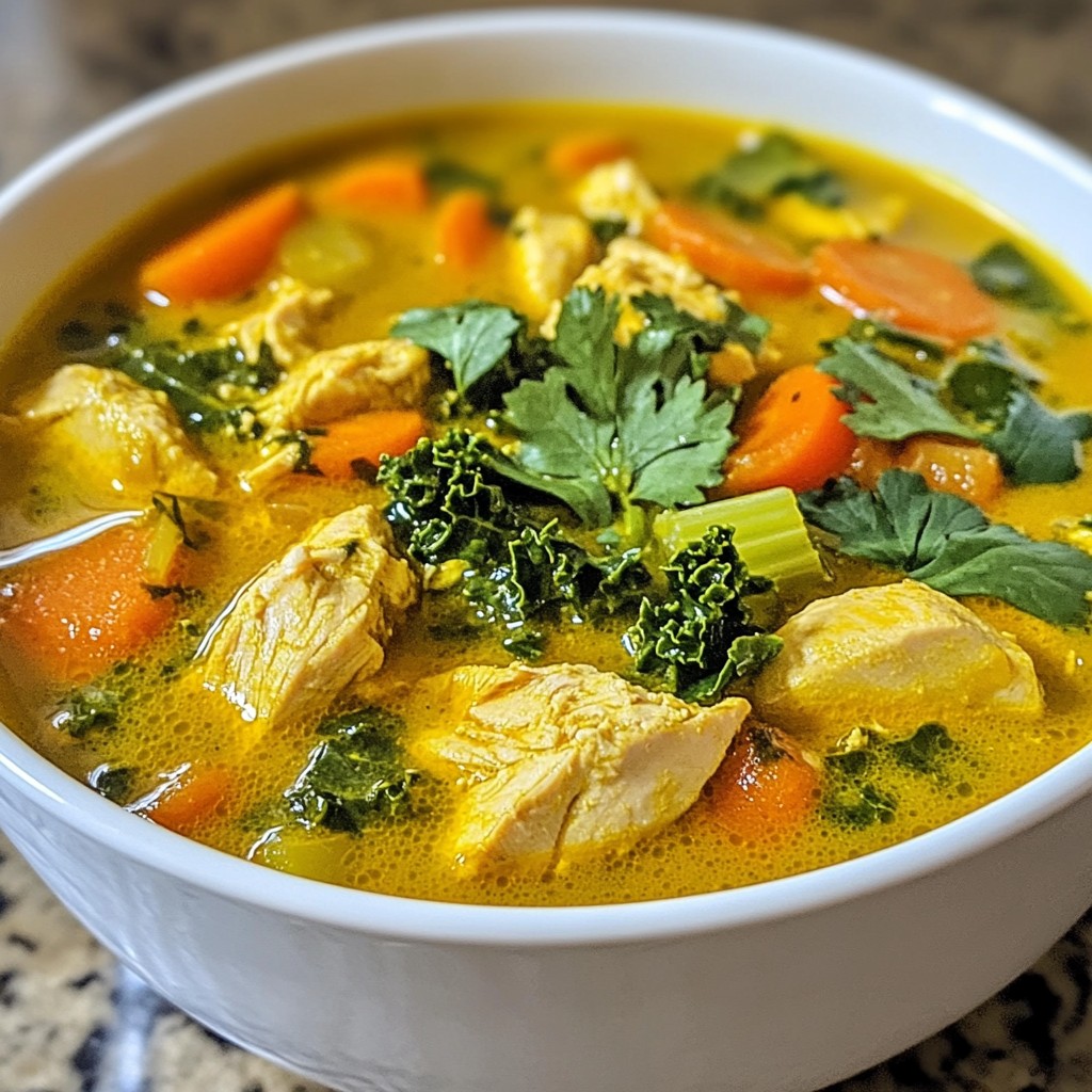 Turmeric Healing Chicken Soup Nourishing Comfort Dish