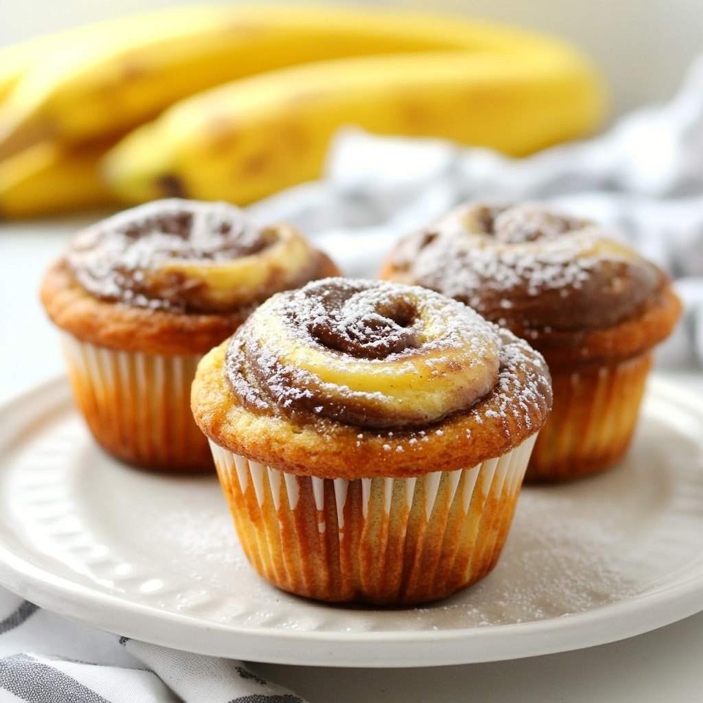 Nutella Banana Swirl Muffins Delightful and Easy Recipe