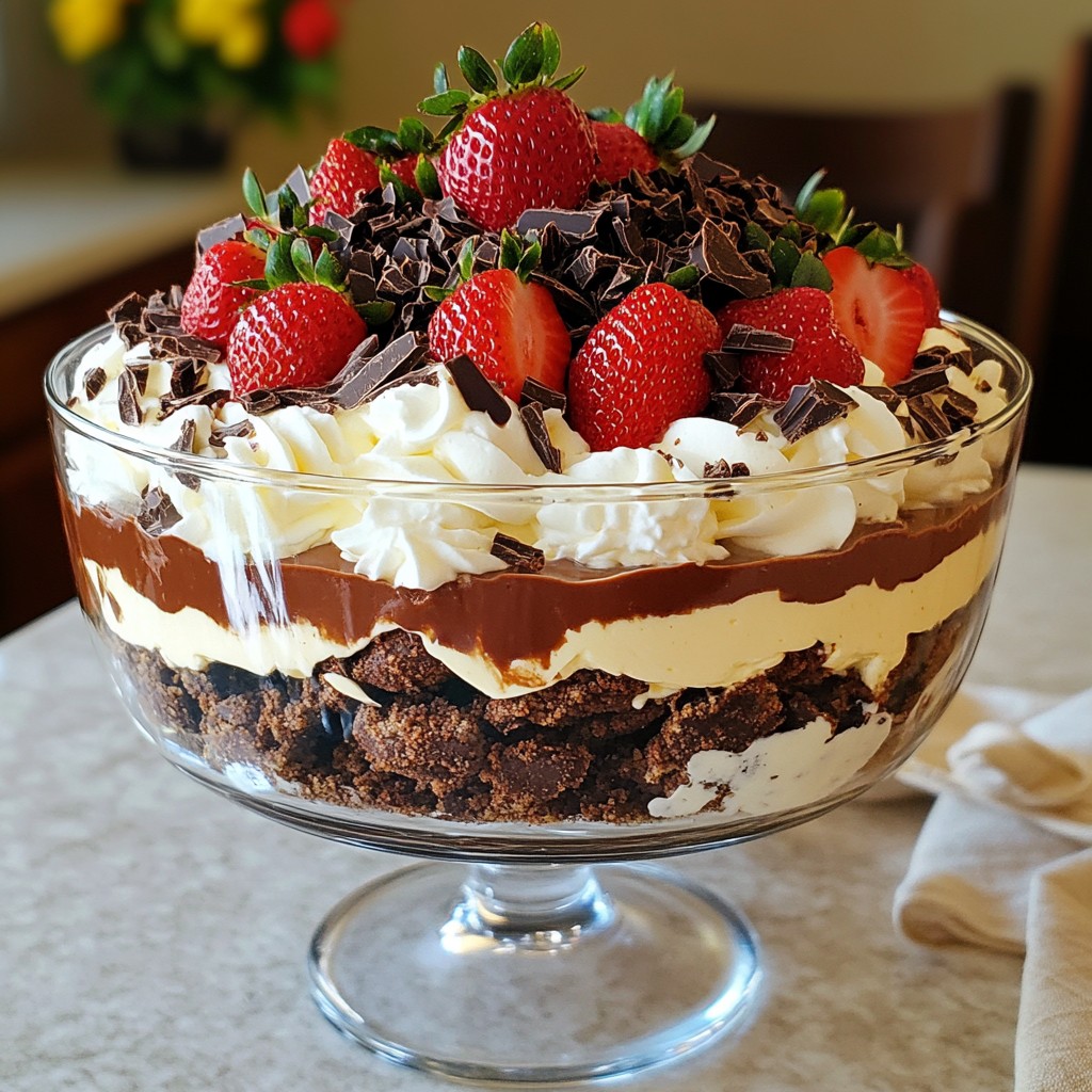 Chocolate Cheesecake Trifle Delightful and Easy Treat