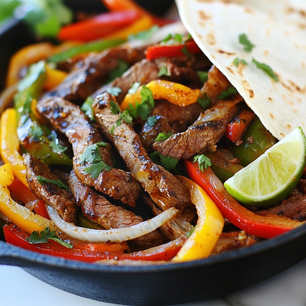 Sizzling Tex-Mex Beef Fajitas with Bell Peppers Recipe