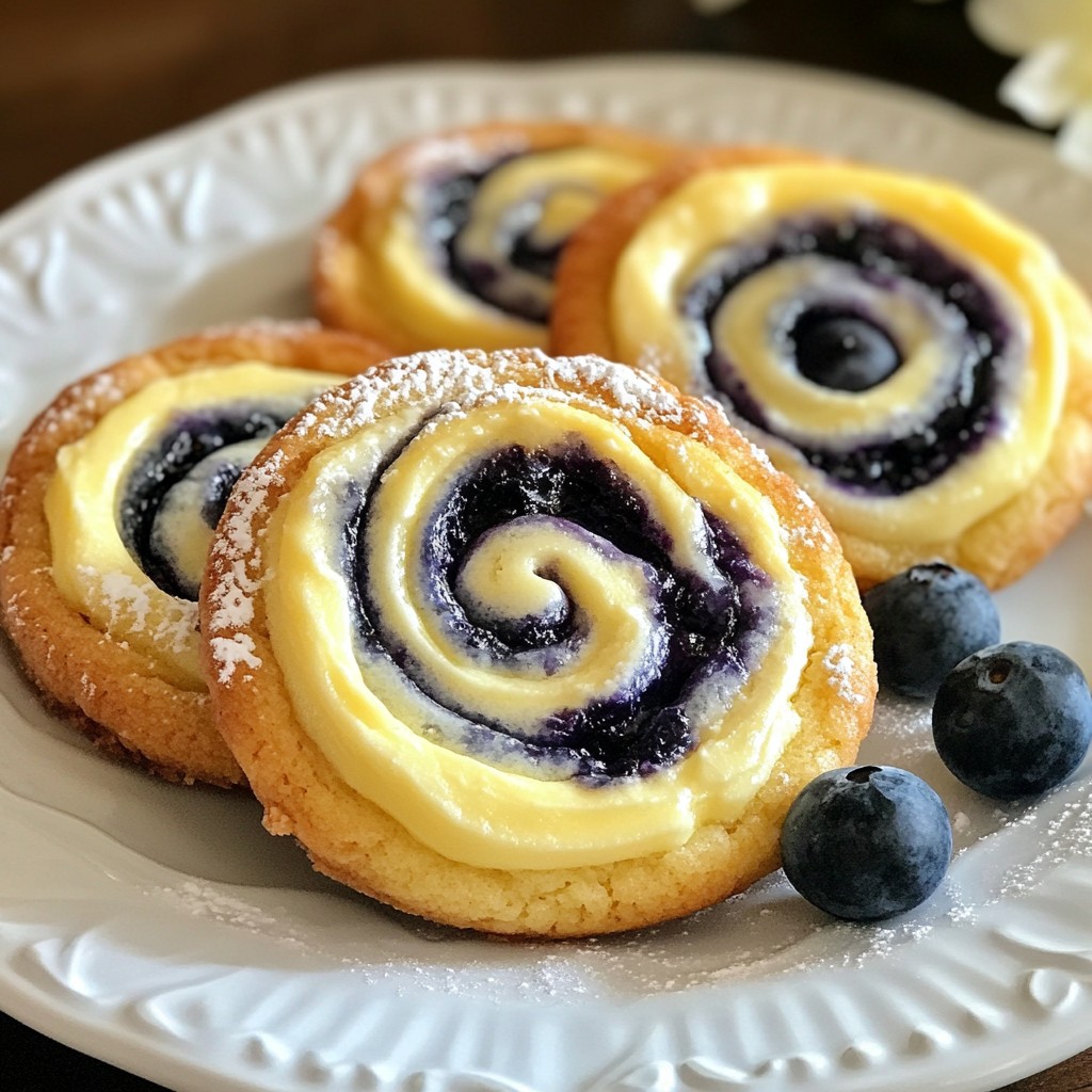 Blueberry Cheesecake Swirl Cookies Easy and Tasty Treat