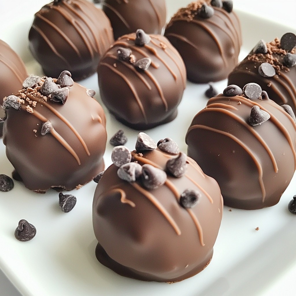 Easy Chocolate Chip Cookie Dough Truffles Delight
