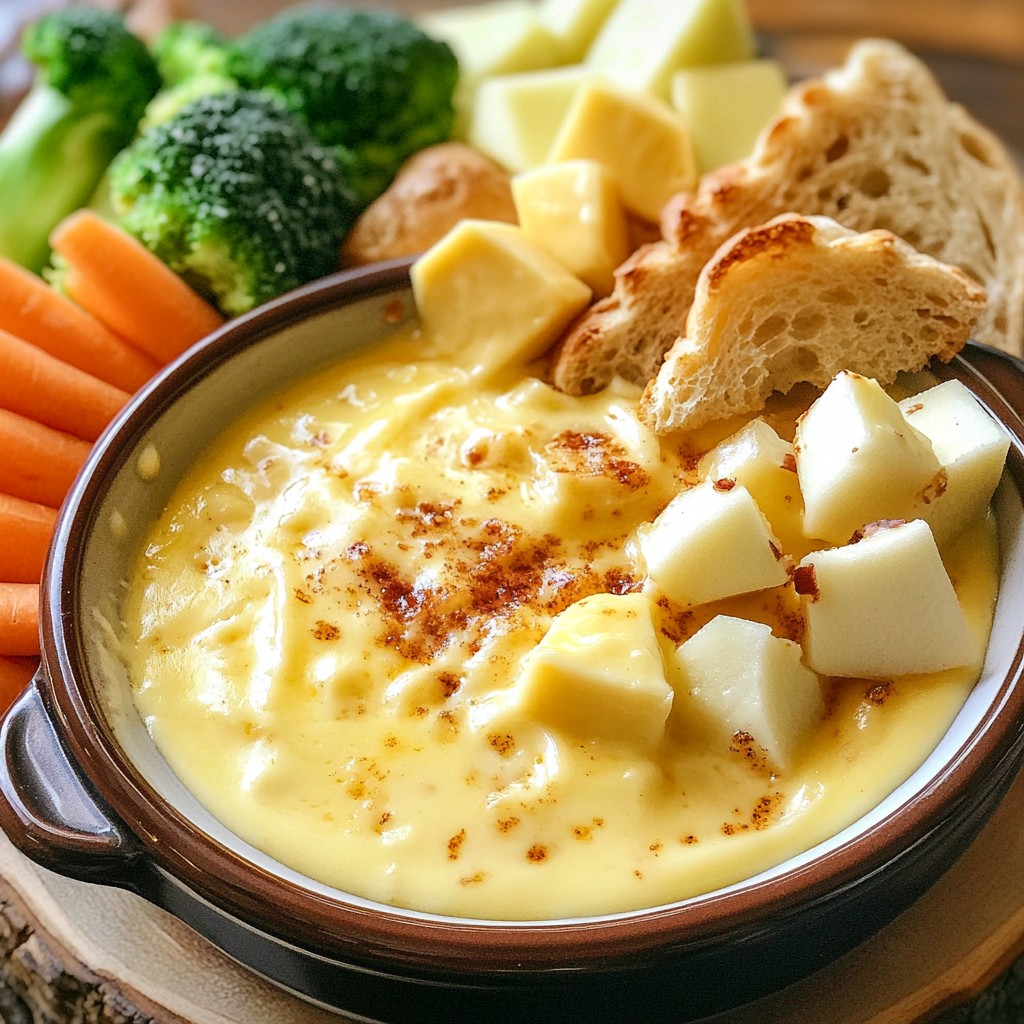 Alcohol-Free Cheese Fondue Simple and Delicious Recipe