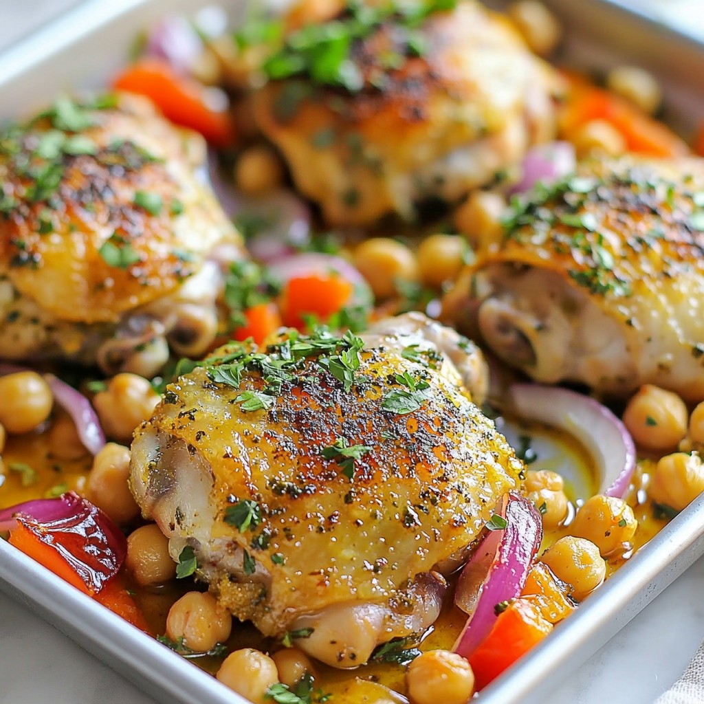 Sheet Pan Za'atar Chicken and Chickpeas Delight