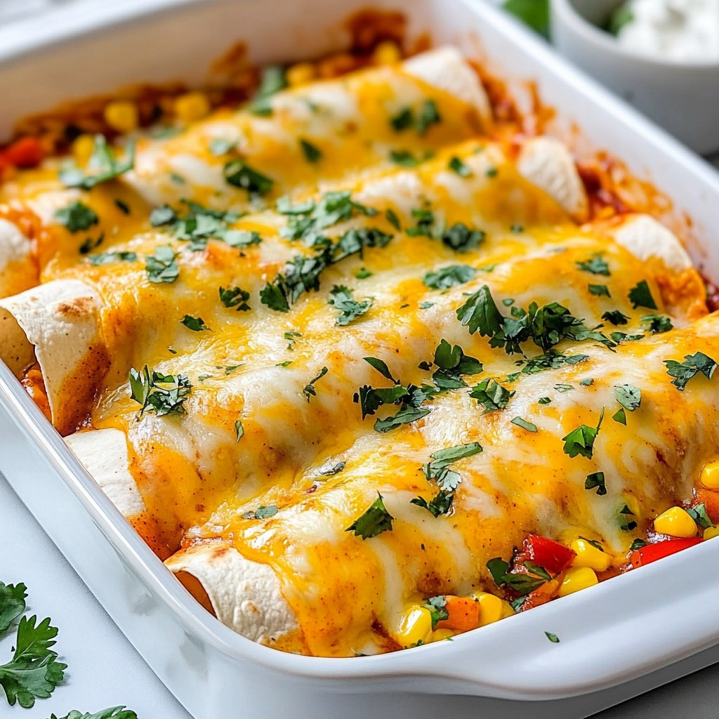 Cheesy Chicken Enchiladas with Mexican Spices Delight
