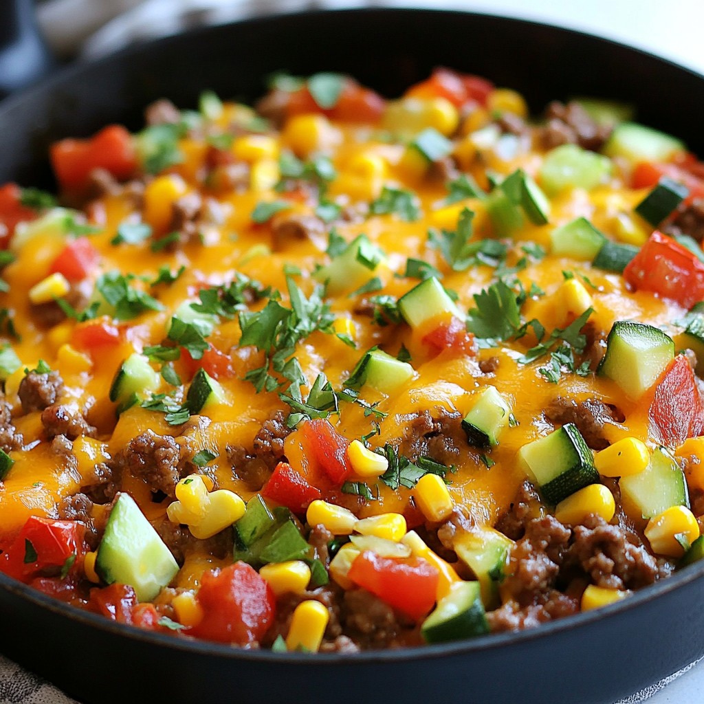 Easy Ground Beef Skillet Dinner Delightful and Quick