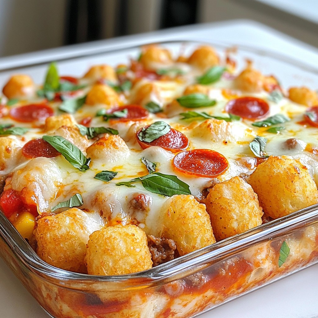 Pizza Tot Casserole Delightful and Easy Family Meal