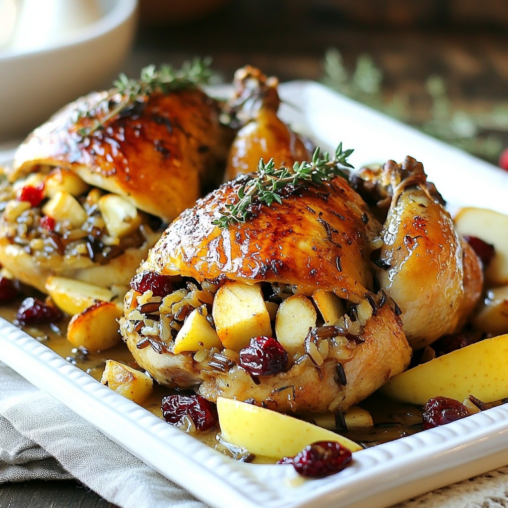 Apple Cranberry Stuffed Cornish Hens Flavorful Feast