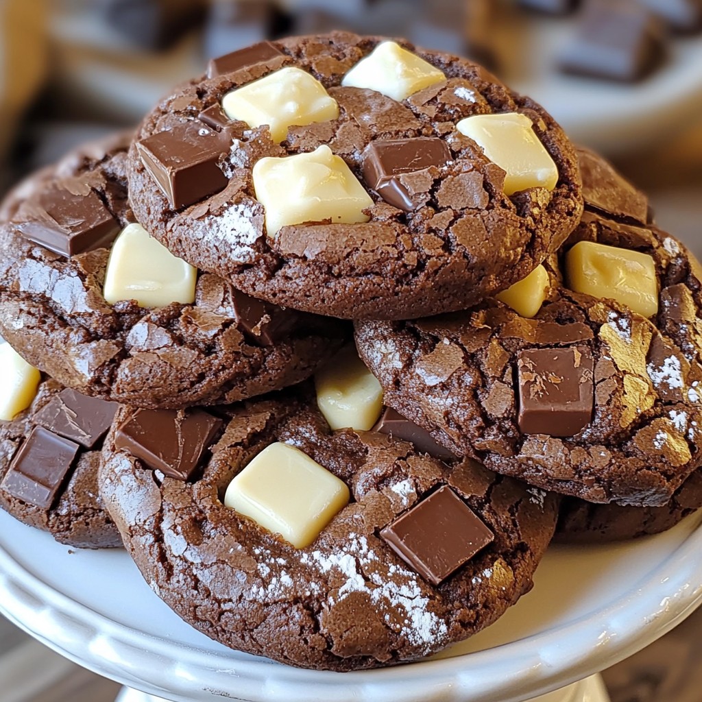 Triple Chocolate Brownie Cookies Irresistible Delight