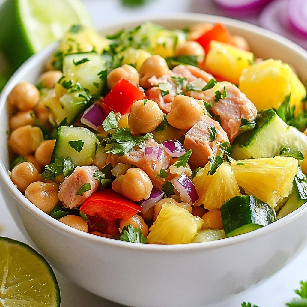Tuna Chickpea Salad Simple and Delicious Meal