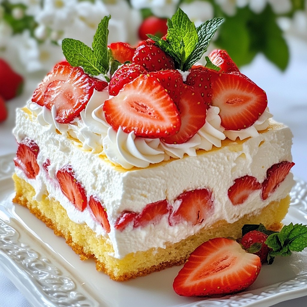 Strawberry Shortcake Tres Leches Delightful Recipe
