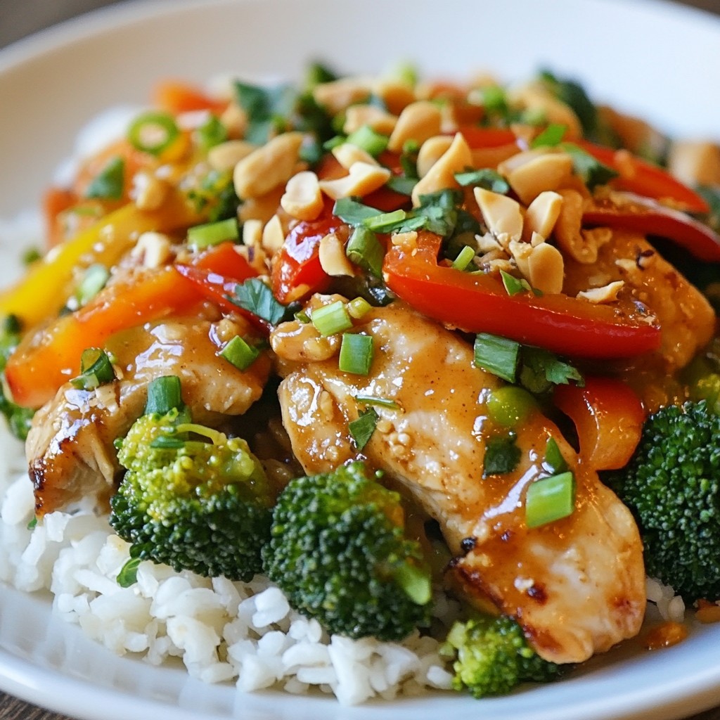 Peanut Sauce Chicken Stir-Fry Quick and Flavorful Meal