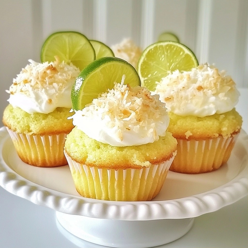 Fluffy Mexican Lime and Coconut Cupcakes Delight