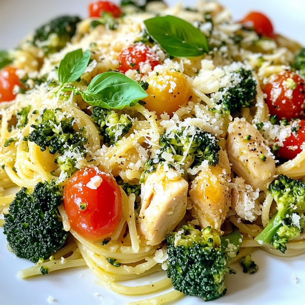 Broccoli Chicken Spaghetti Hearty and Flavorful Meal