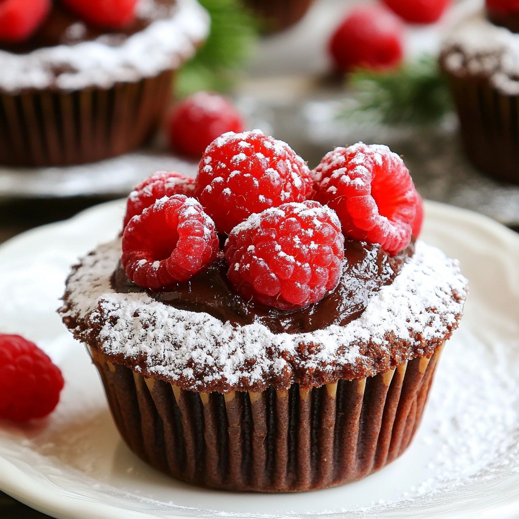 Raspberry Chocolate Lava Cupcakes Delightful Treat