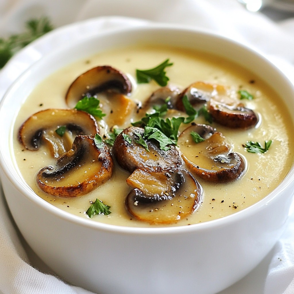 Cozy Creamy Garlic Mushroom Soup Simple Delight