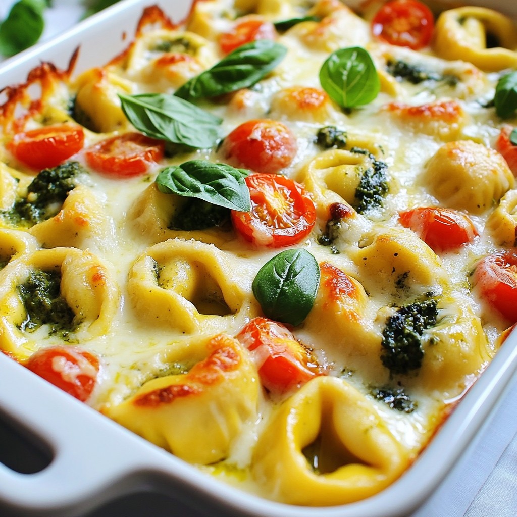 Creamy Pesto Tortellini Bake Easy Family Meal